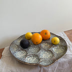 Patera ceramiczna na owoce „Kropla drąży kamień”