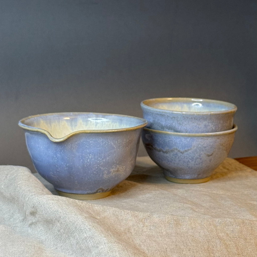 Czarki do ceremonii herbaty - chanoyu - „alabaster”