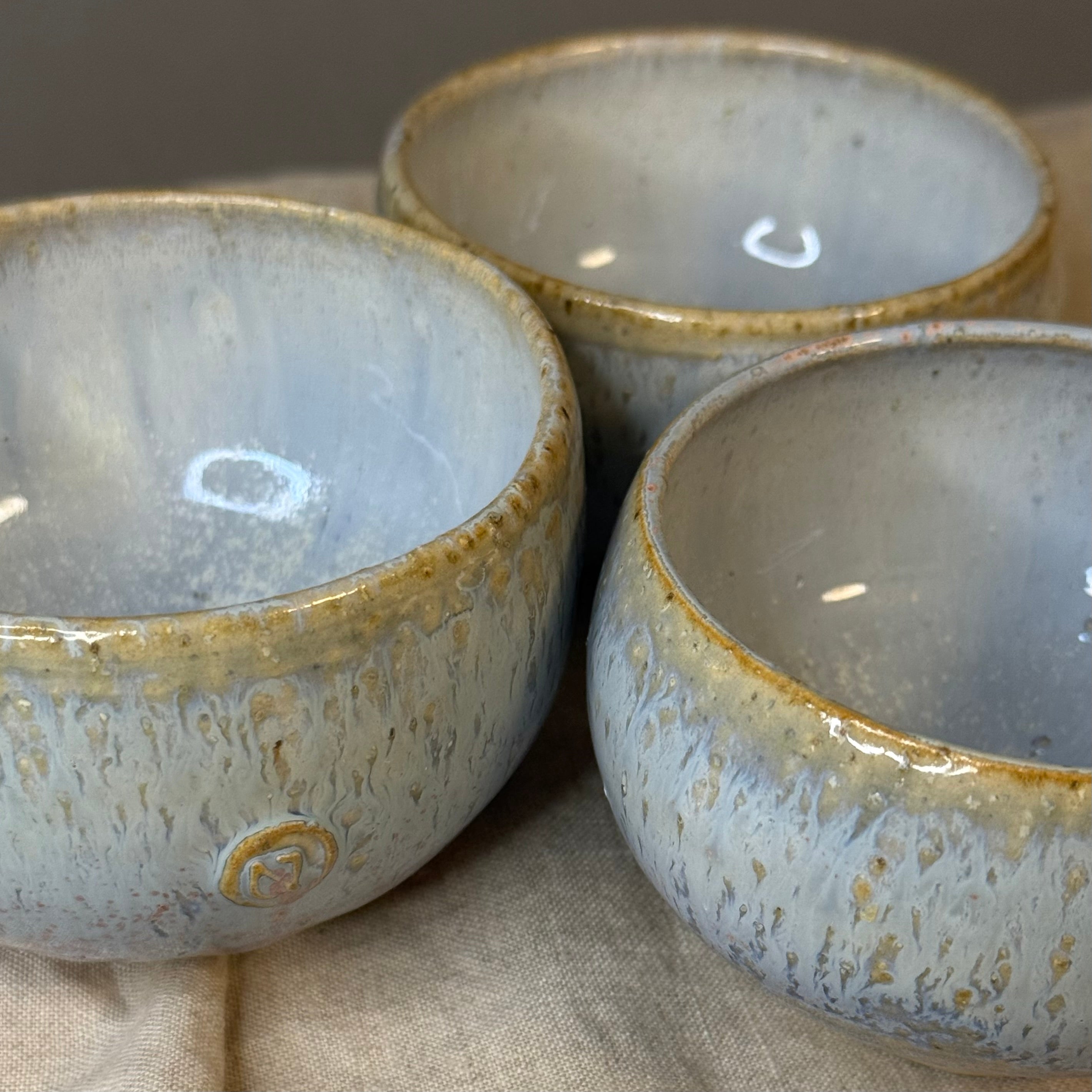 Komplet czarek herbacianych -mame-chawan - „jesienne niebo”