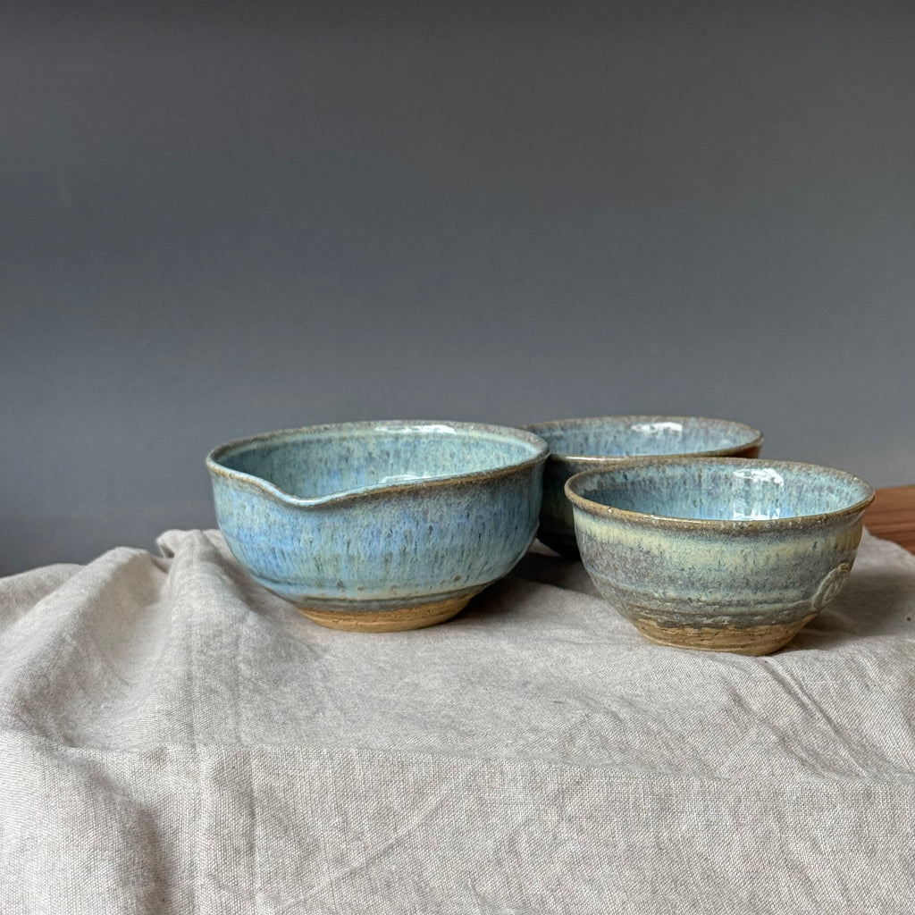 Czarki do herbaty - mame-matchachawan- komplet 3 elementowy