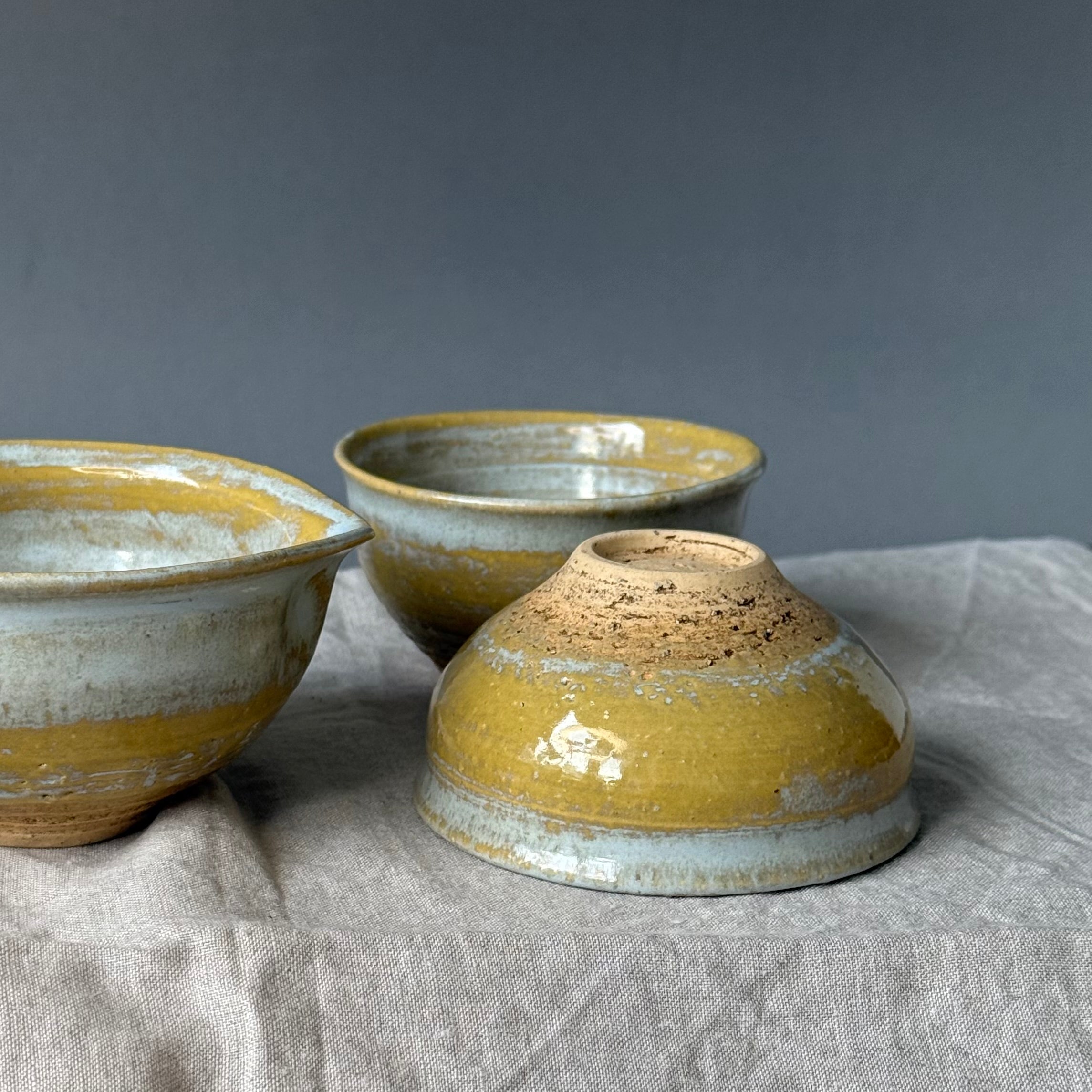 Czarki do herbaty - mame-matchachawan - komplet 3 sztuk