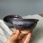 Czarki herbaciane - komplet 2 sztuk - „torfowe jezioro”