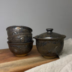 Autorska, sygnowana ceramika handmade - zestaw do ceremonii herbaty chanoyu