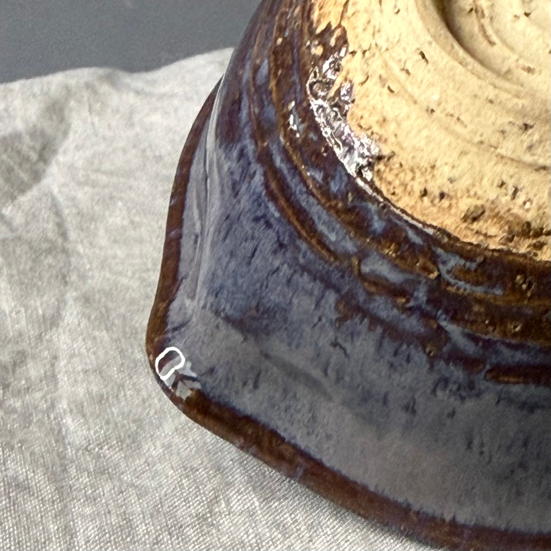 Czarki herbaciane - mame-matchachawan „torfowe jezioro” - komplet 3 elementowy