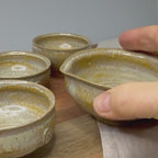 Ręcznie wykonany zestaw do herbaty japońskiej – Shiboridashi, Gaiwan i 3 czarki